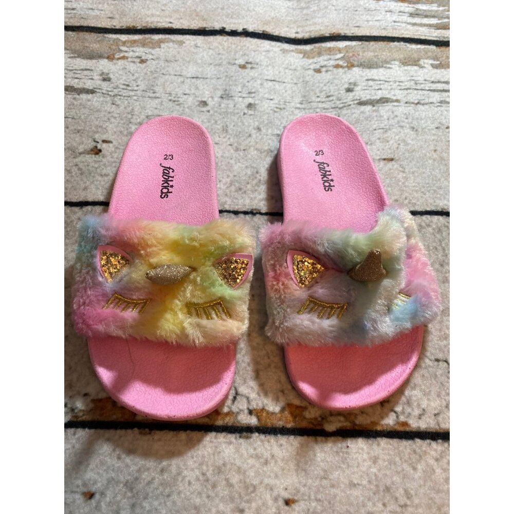 Fab kids Caticorn Sandals NWOT